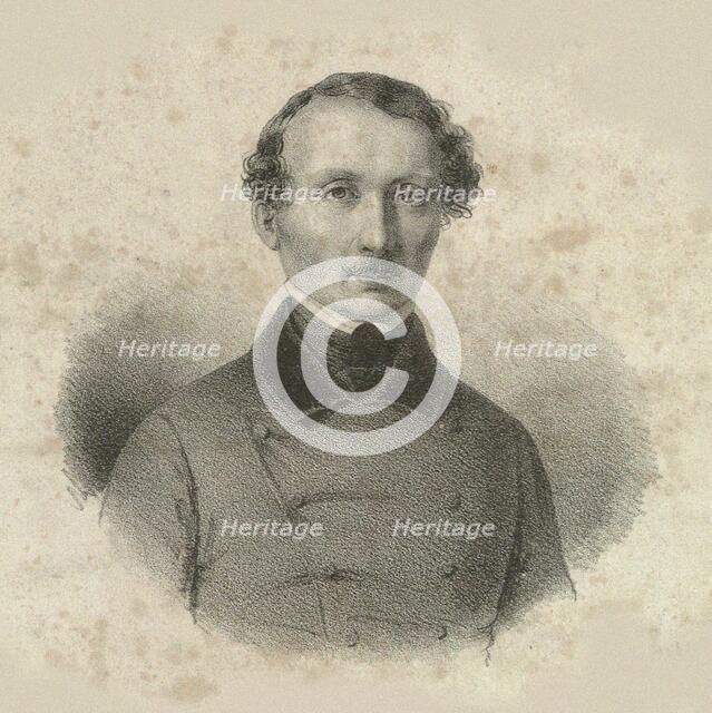 Portrait of the composer Hans Christian Lumbye (1810-1874), 1846. Creator: Baerentzen, Emilius Ditlev (1799-1868).