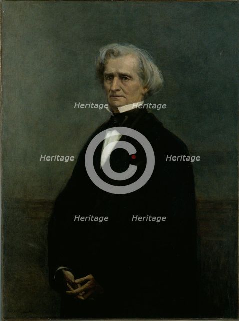 Portrait of the composer Hector Berlioz (1803-1869).