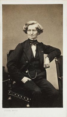 Portrait of the composer Hector Berlioz (1803-1869), ca 1860. Creator: Petit, Pierre (1598-1677)
