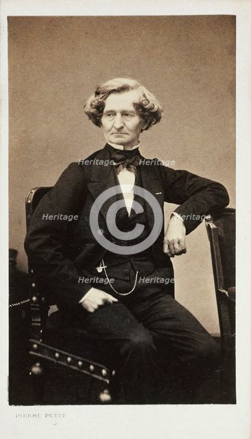 Portrait of the composer Hector Berlioz (1803-1869), ca 1860. Creator: Petit, Pierre (1598-1677).