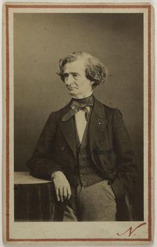Portrait of the composer Hector Berlioz (1803-1869), ca 1860. Creator: Photo studio Nadar