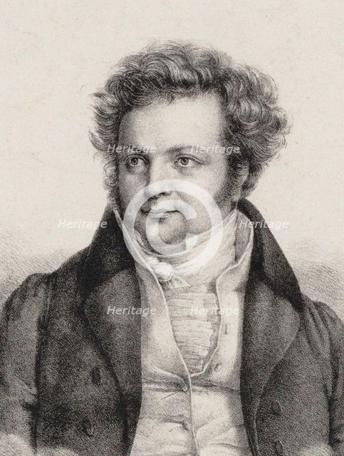 Portrait of the composer Heinrich Marschner (1795-1861). Creator: Brandt, Cäcilie (active 1820-1840s).