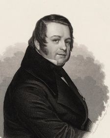 Portrait of the composer Heinrich Marschner (1795-1861). Creator: Mayer, Carl (1798-1868)