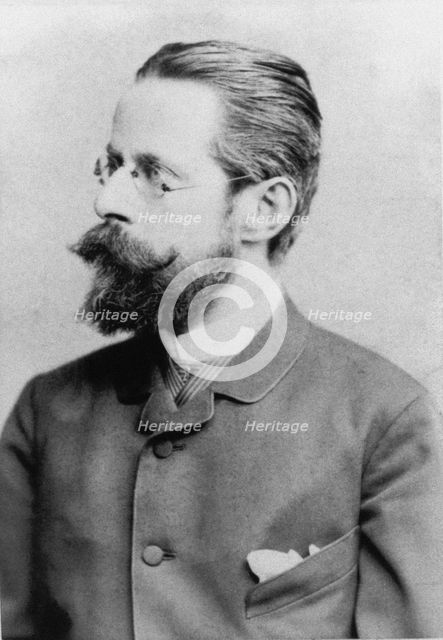 Portrait of the composer Heinrich von Herzogenberg (1843-1900), c. 1880. Creator: Anonymous.