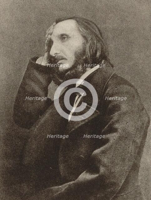 Portrait of the composer Heinrich Wilhelm Ernst (1814-1865). Creator: Anonymous.