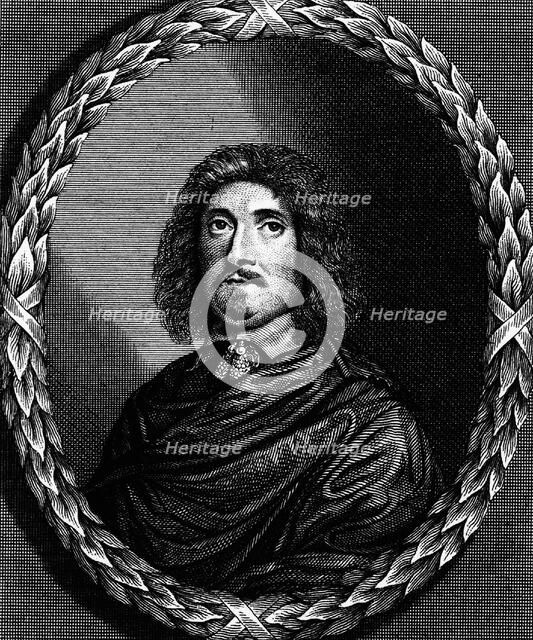 Portrait of the composer Henry Lawes (1595-1662), . Creator: Faithorne, William, the Elder (1616-1691).