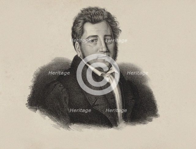 Portrait of the composer Hippolyte André Baptiste Chelard (1789-1861), 1820.