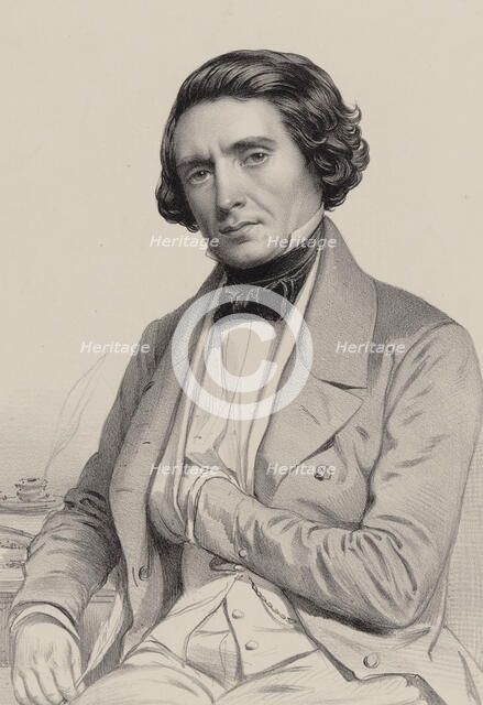 Portrait of the composer Hippolyte Raymond Colet (1808-1853). Creator: Alophe, Marie-Alexandre Menut (1812-1883).