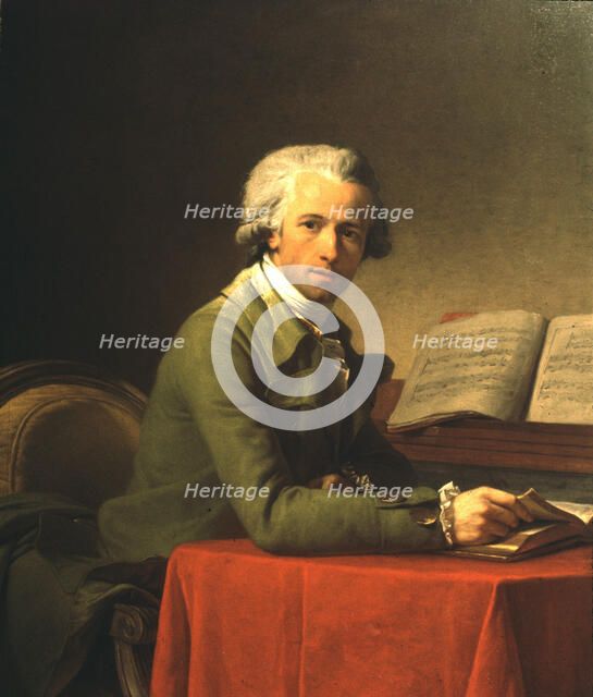 Portrait of the composer Ignace Pleyel (1757-1831), c1785. Creator: Vestier, Antoine (1740-1824).