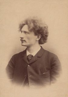 Portrait of the composer Ignacy Jan Paderewski (1860-1941), 1889-1890. Creator: Girard, Victor (1835-1893)