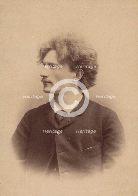Portrait of the composer Ignacy Jan Paderewski (1860-1941), 1889-1890. Creator: Girard, Victor (1835-1893).