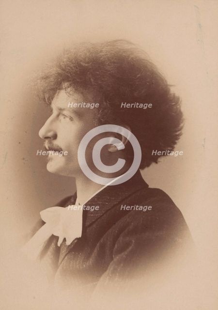 Portrait of the composer Ignacy Jan Paderewski (1860-1941), 1890. Creator: Photo studio Elliott & Fry, London  .