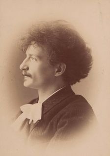 Portrait of the composer Ignacy Jan Paderewski (1860-1941), 1890. Creator: Photo studio Elliott & Fry, London