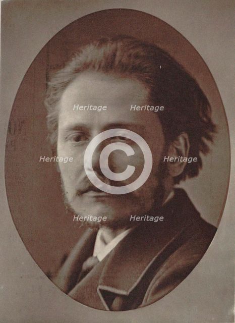 Portrait of the composer Jules Massenet (1842-1912), 1877. Creator: Petit, Pierre Lanith (1831-1909).