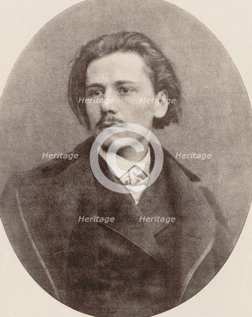 Portrait of the composer Jules Massenet (1842-1912), 1880. Creator: Anonymous.