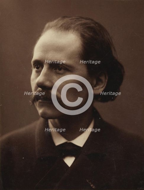 Portrait of the composer Jules Massenet (1842-1912), 1881. Creator: Anonymous.