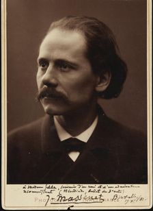 Portrait of the composer Jules Massenet (1842-1912), 1881. Creator: Anonymous