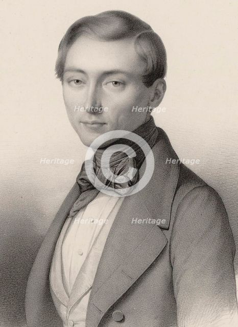Portrait of the composer Jules Déjazet (1806-1846), 1840s.