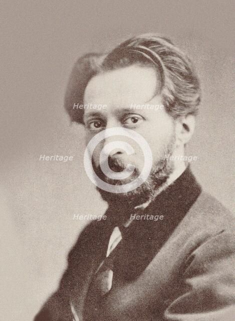 Portrait of the composer Jules-Laurent Duprato (1827-1892), 1865. Creator: Anonymous.