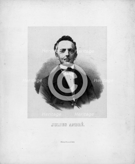 Portrait of the composer Julius André (1808-1880).
