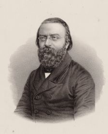 Portrait of the Composer Julius Stern (1820-1883) , ca 1860. Creator: Lutze & Witte (Berlin)