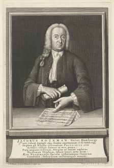 Portrait of the Composer Jacob Nozeman (1693-1745), 1745