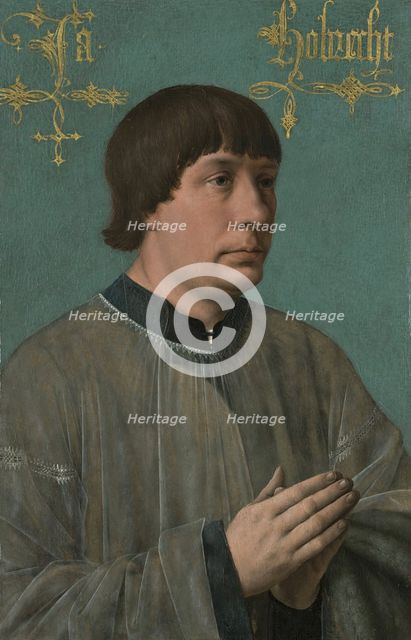Portrait of the composer Jacob Obrecht (1453-1505), 1496. Creator: Massys, Quentin  .