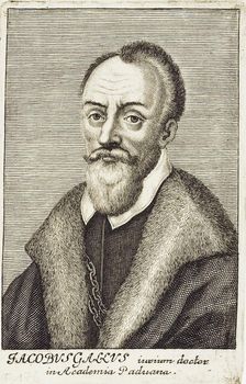 Portrait of the composer Jacobus Gallus (1550-1591), First Half of 17th cen.. Creator: Anonymous