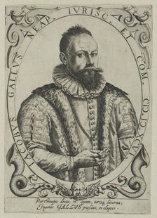 Portrait of the composer Jacobus Gallus (1550-1591), First Half of 17th cen.. Creator: Anonymous