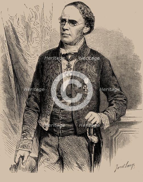 Portrait of the composer Jacques Fromental Halévy (1799-1862), 1862.