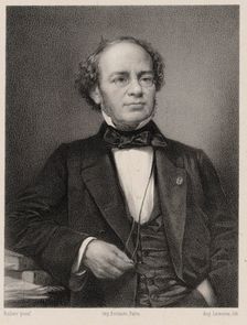 Portrait of the composer Jacques Fromental Halévy (1799-1862). Creator: Lemoine, Auguste (1822-1869)