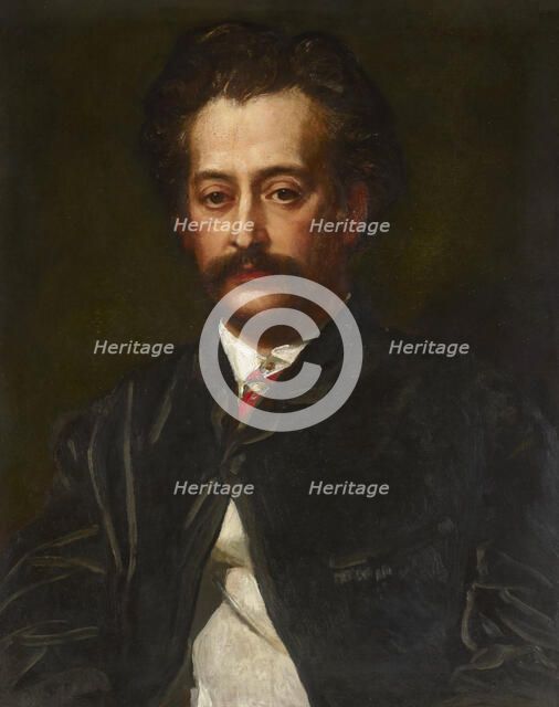 Portrait of the composer Jakob Blumenthal (1829-1908), 1875. Creator: Watts, George Frederic (1817-1904).