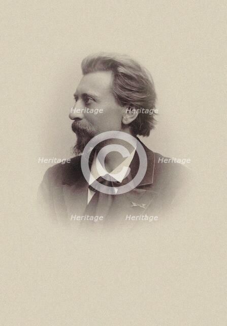 Portrait of the composer Jan Blockx (1851-1912), 1890. Creator: Photo studio Kriegsmann, Anvers  .