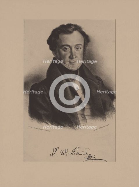 Portrait of the Composer Jan Kalivoda (1801-1866). Artist: Schlick, Friedrich Gustav (1804-1869)