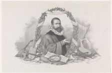 Portrait of the Composer Jan Pieterszoon Sweelinck (1562-1621). Artist: Taurel, Charles Eduard (1824-1892)