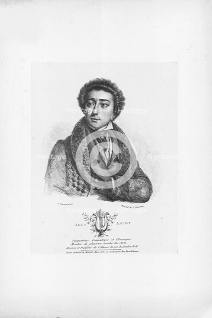 Portrait of the composer Jean Ancot (1799-1829).