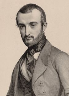 Portrait of the composer Jean Baptiste Charles Dancla (1817-1907), 1845