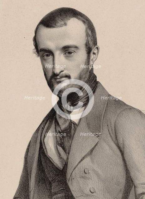 Portrait of the composer Jean Baptiste Charles Dancla (1817-1907), 1845.