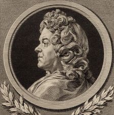 Portrait of the composer Jean-Baptiste Lully (1632-1687), 1770. Creator: Saint-Aubin, Augustin, de (1736-1807)