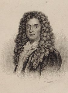 Portrait of the composer Jean-Baptiste Lully (1632-1687). Creator: Adlard, Henry (active 1824-1869)