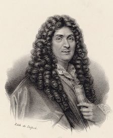 Portrait of the composer Jean-Baptiste Lully (1632-1687). Creator: Delpech, François Séraphin (1778-1825)