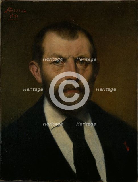 Portrait of the composer Jean-Baptiste Weckerlin (1821-1910).