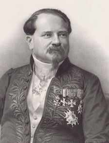 Portrait of the Composer Jean-Georges Kastner (1810-1867), 1866. Creator: Petit, Pierre Lanith (1831-1909)
