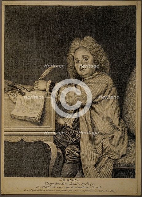 Portrait of the composer Jean-Féry Rebel (1666-1747).