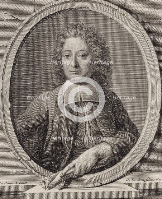 Portrait of the Composer Jean-François Lallouette (1651-1728). Creator: Tardieu, Jacques-Nicolas (1716-1791).