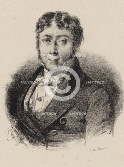 Portrait of the composer Jean-François Le Sueur (1760-1837), 1830. Creator: Anonymous.