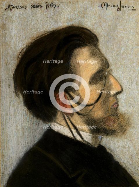 Portrait of the Composer Jean Huré (1877-1930) , 1899. Creator: Mérodack-Jeanneau, Alexis (1873-1919).