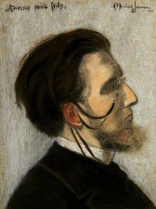 Portrait of the Composer Jean Huré (1877-1930) , 1899. Creator: Mérodack-Jeanneau, Alexis (1873-1919)