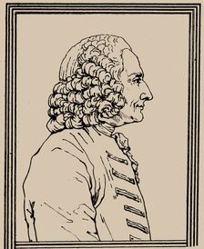 Portrait of the composer Jean-Philippe Rameau (1683-1764), c. 1800. Creator: Landon, Charles-Paul (1761-1826)