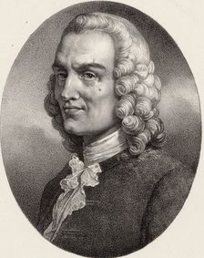 Portrait of the composer Jean-Philippe Rameau (1683-1764). Creator: Grevedon, Pierre Louis Henri (1776-1860)